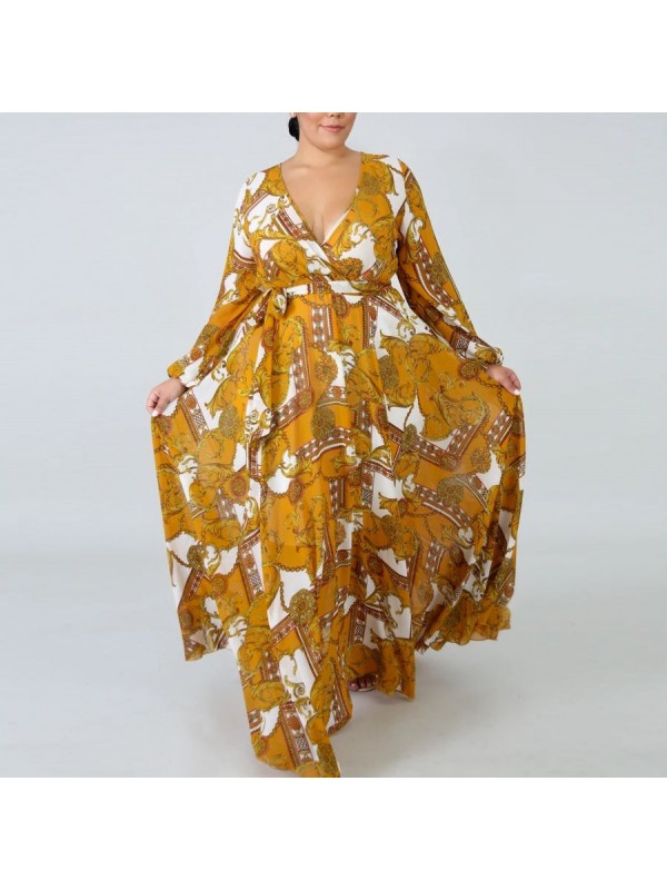 Vestito Donna Lungo Plus Taglie Grandi Woman Oversize Maxi Dress OS120013B f8